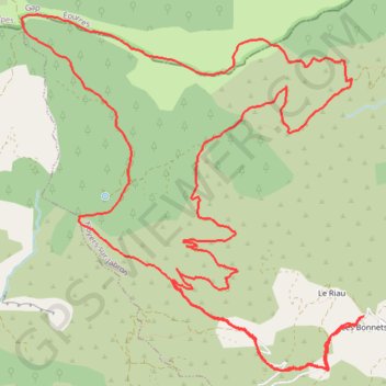 Itinéraire Crête de l'Âne, distance, dénivelé, altitude, carte, profil, trace GPS