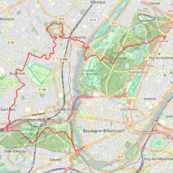 Itinéraire Sèvres Dauphine, distance, dénivelé, altitude, carte, profil, trace GPS