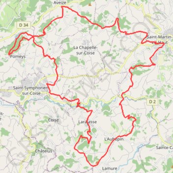 Itinéraire St Martin en Haut 01-05-2024-18867466, distance, dénivelé, altitude, carte, profil, trace GPS