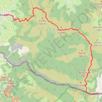 Itinéraire GR10_04, distance, dénivelé, altitude, carte, profil, trace GPS
