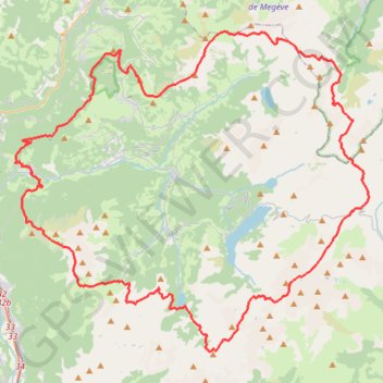 Itinéraire GRP Tour du Beaufortain, distance, dénivelé, altitude, carte, profil, trace GPS
