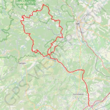 Itinéraire PARCOURS-199km-IBP701-hiking, distance, dénivelé, altitude, carte, profil, trace GPS