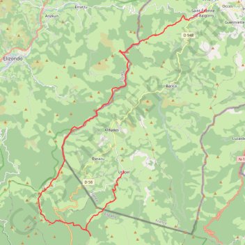 Itinéraire Euskal Raid, distance, dénivelé, altitude, carte, profil, trace GPS