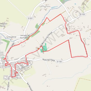 Itinéraire La Saint Quentinaise 6km, distance, dénivelé, altitude, carte, profil, trace GPS