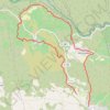 Itinéraire Cesseras le causse de la Coquille retour par Mont-Célèbre, distance, dénivelé, altitude, carte, profil, trace GPS