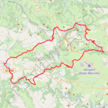 Itinéraire Circuit de Rignac - Marcillac, distance, dénivelé, altitude, carte, profil, trace GPS
