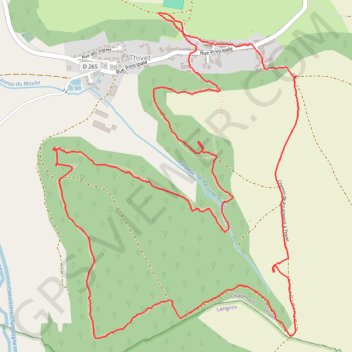 Itinéraire Sortie THIVET en marche nordique, distance, dénivelé, altitude, carte, profil, trace GPS