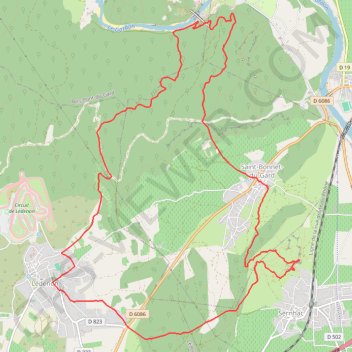 Itinéraire L'aqueduc du Pont du Gard - Ledenon, distance, dénivelé, altitude, carte, profil, trace GPS