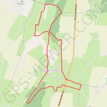 Itinéraire parcours_287862.gpx, distance, dénivelé, altitude, carte, profil, trace GPS