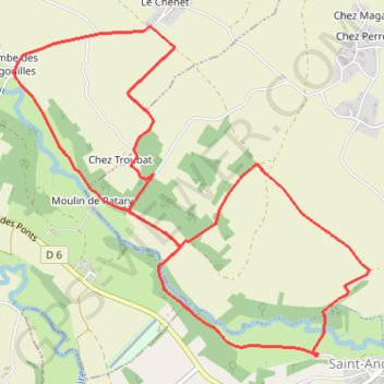 Itinéraire 16-268, distance, dénivelé, altitude, carte, profil, trace GPS