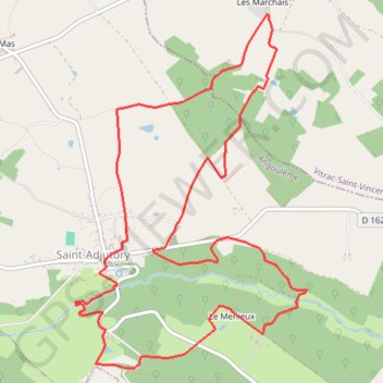 Itinéraire 16-430, distance, dénivelé, altitude, carte, profil, trace GPS