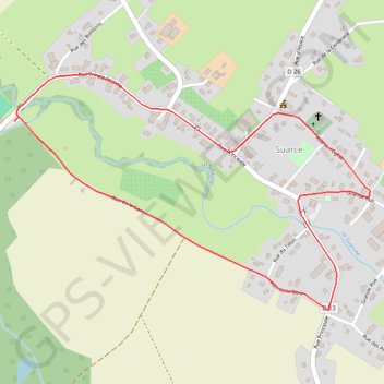 Itinéraire Circuit de Suarce, distance, dénivelé, altitude, carte, profil, trace GPS