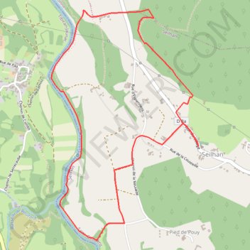 Itinéraire Tour de Seilhan, distance, dénivelé, altitude, carte, profil, trace GPS