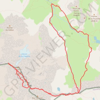 Itinéraire Le Grand Galibier - Valloire, distance, dénivelé, altitude, carte, profil, trace GPS