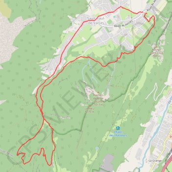 Itinéraire L'Echaillon, distance, dénivelé, altitude, carte, profil, trace GPS