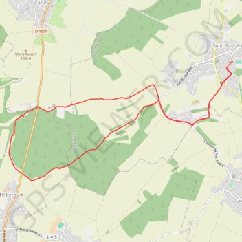 Itinéraire Saint Fuscien, distance, dénivelé, altitude, carte, profil, trace GPS