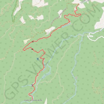 Itinéraire levada do rei, distance, dénivelé, altitude, carte, profil, trace GPS