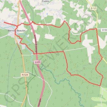 Itinéraire Beaulac Est, distance, dénivelé, altitude, carte, profil, trace GPS