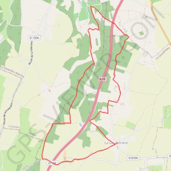 Itinéraire Circuit de la Grande Vallée - La Goulafrière, distance, dénivelé, altitude, carte, profil, trace GPS