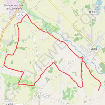 Itinéraire Boucle Machecoul 1, distance, dénivelé, altitude, carte, profil, trace GPS