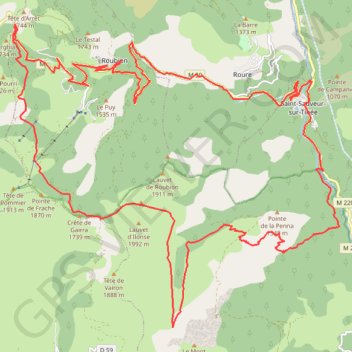 Itinéraire Lauvet d'Ilonse, distance, dénivelé, altitude, carte, profil, trace GPS