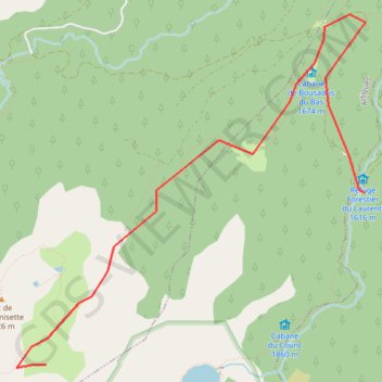 Itinéraire Roc Blanc, distance, dénivelé, altitude, carte, profil, trace GPS