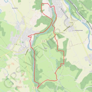 Itinéraire Boucle de l'Ouzom à Asson, distance, dénivelé, altitude, carte, profil, trace GPS