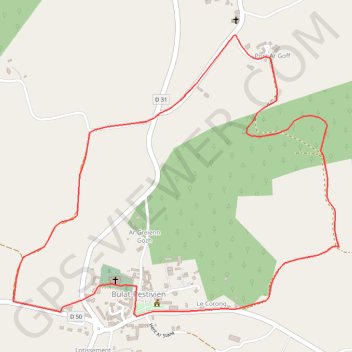 Itinéraire Le circuit des tailleurs de pierres - Bulat - Pestivien, distance, dénivelé, altitude, carte, profil, trace GPS