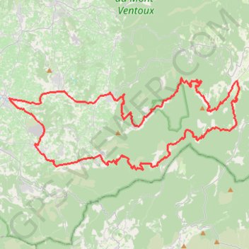 Itinéraire Vaucluse - Col Faraud - Gorges de la Nesque, distance, dénivelé, altitude, carte, profil, trace GPS
