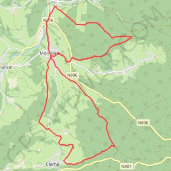 Itinéraire Li Pleure-Intinchera - Belgique - ormont, distance, dénivelé, altitude, carte, profil, trace GPS