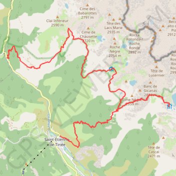 Itinéraire Chemin de l'energie, distance, dénivelé, altitude, carte, profil, trace GPS