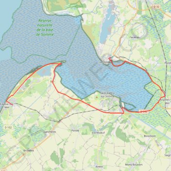 Itinéraire Tour de baie, distance, dénivelé, altitude, carte, profil, trace GPS