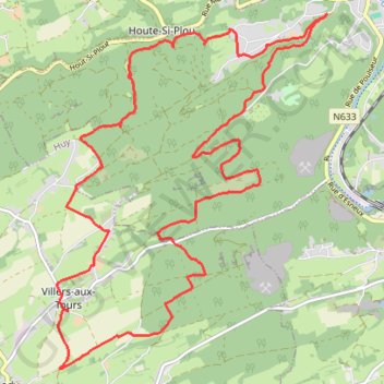Itinéraire eneo remou Esneux Randonnée 3 août 2020 à 09:19, distance, dénivelé, altitude, carte, profil, trace GPS