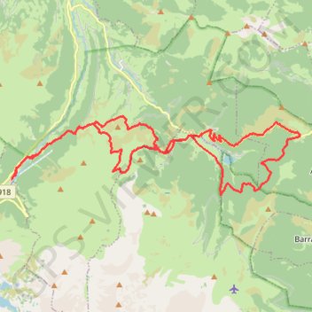 Itinéraire ARTIGUES Esclozes col d'aspin payolle rte + chemin facile, distance, dénivelé, altitude, carte, profil, trace GPS
