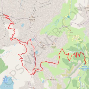 Itinéraire Le Mont Pellat depuis estenc, distance, dénivelé, altitude, carte, profil, trace GPS