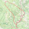 Itinéraire Nasbinals - Le plateau de l'Aubrac, distance, dénivelé, altitude, carte, profil, trace GPS