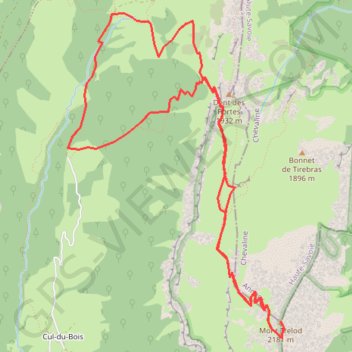 Itinéraire Le Mont Trélod, distance, dénivelé, altitude, carte, profil, trace GPS
