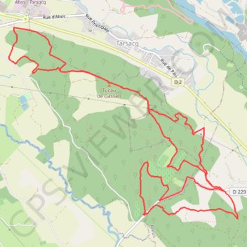 Itinéraire Château d'Abos par Arbus, distance, dénivelé, altitude, carte, profil, trace GPS