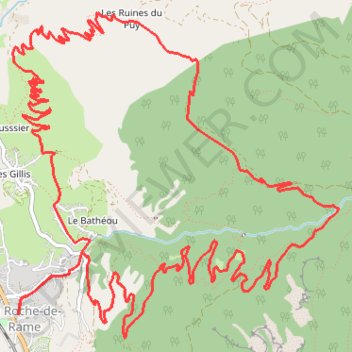 Itinéraire Le Bois du Truc, distance, dénivelé, altitude, carte, profil, trace GPS