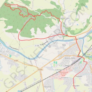 Itinéraire Boucle VTT à Mezens, distance, dénivelé, altitude, carte, profil, trace GPS
