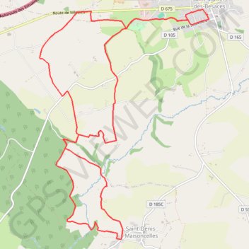 Itinéraire La Besace Nature 14K, distance, dénivelé, altitude, carte, profil, trace GPS