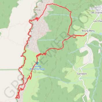 Itinéraire Rochers de la Peyrouse en boucle par les pas de Serre Brion et Morta (Vercors), distance, dénivelé, altitude, carte, profil, trace GPS