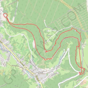 Itinéraire Balade a Perrigny (Jura), distance, dénivelé, altitude, carte, profil, trace GPS