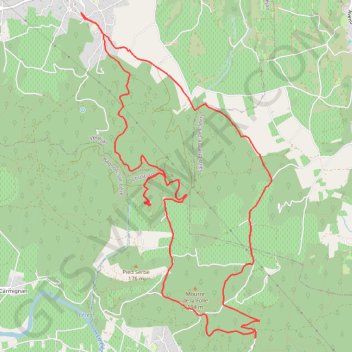 Itinéraire De Vénéjan au Château de Gicon, distance, dénivelé, altitude, carte, profil, trace GPS