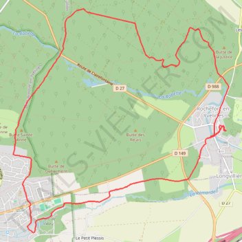 Itinéraire Rochefort, distance, dénivelé, altitude, carte, profil, trace GPS