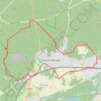 Itinéraire Montigny sur Loing, distance, dénivelé, altitude, carte, profil, trace GPS