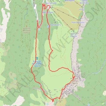 Itinéraire Col de l'Arc-pic St Michel avec Aude, distance, dénivelé, altitude, carte, profil, trace GPS