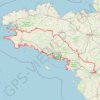 Itinéraire Bretagne 2024, distance, dénivelé, altitude, carte, profil, trace GPS