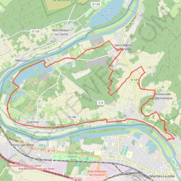 Itinéraire Itinéraire de 57 Chem. de la Désirée, 78520 Saint-Martin-la-Garenne, France à 36 Chem. de la Désirée, 78520 Saint-Martin-la-Garenne, France, distance, dénivelé, altitude, carte, profil, trace GPS