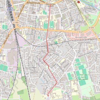 Itinéraire PARCOURS-3km-IBP9-hiking, distance, dénivelé, altitude, carte, profil, trace GPS
